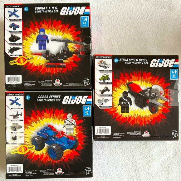 3 G. I. Joe Building Sets. Two New/One Used. - Picture 2 of 6